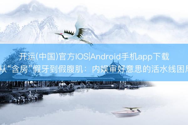 开运(中国)官方IOS|Android手机app下载 从“含房”假牙到假腹肌：内娱审好意思的活水线困局